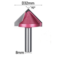 Фреза V-подібна D8-d32-A90