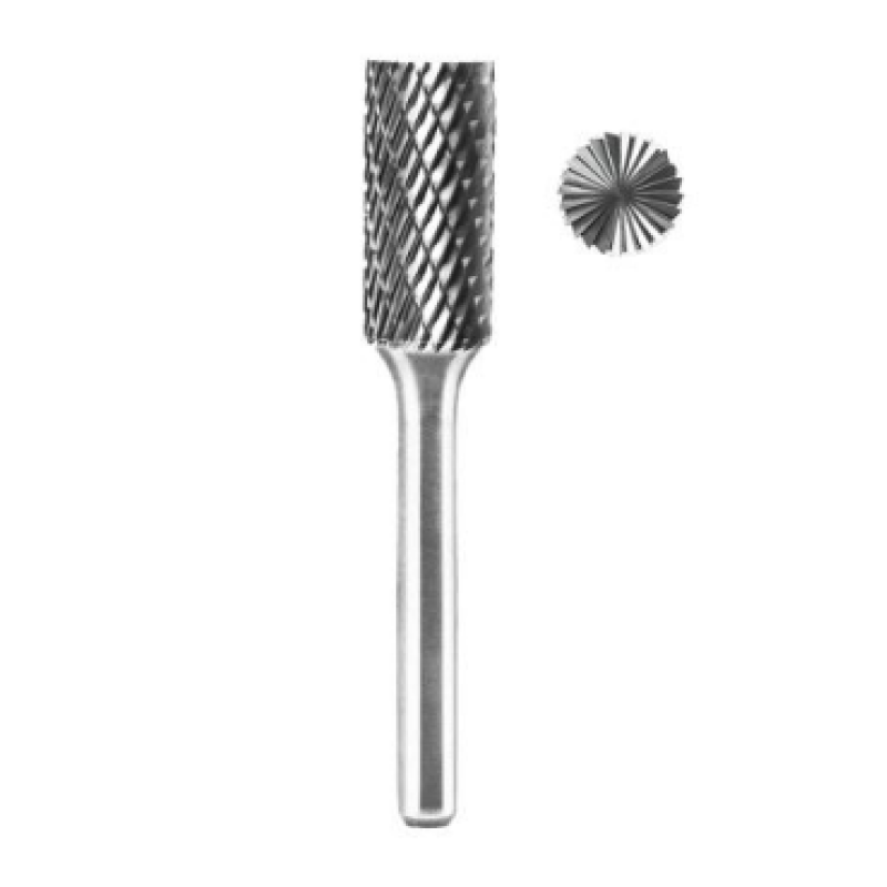 Борфреза твердосплавна циліндрична 10х20 хвостовик 6 мм (ріжучий торець)