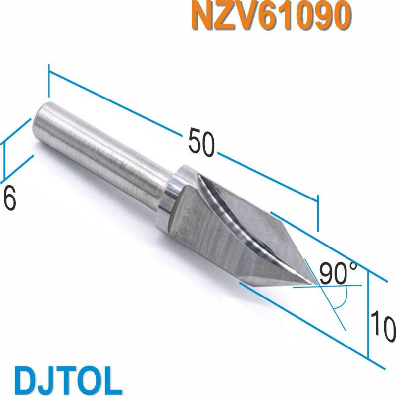 Фреза V-образна DJTOL D6-d10-A90 NZV61090