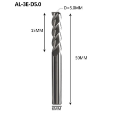 Фреза кінцева для ЧПУ DJTOL d5-l15-D6-L50 AAEN3LX05